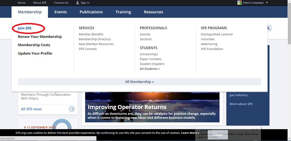 SPE Website Sign In