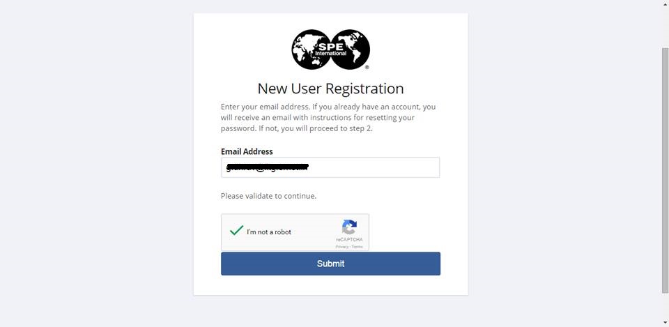 SPE Email Entry